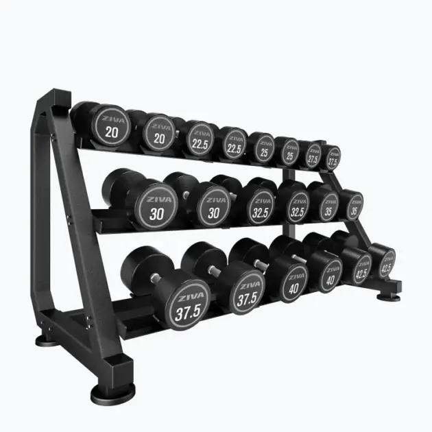 XP 3-TIER 10 PAIR DUMBBELL RACK WITH SADDLES