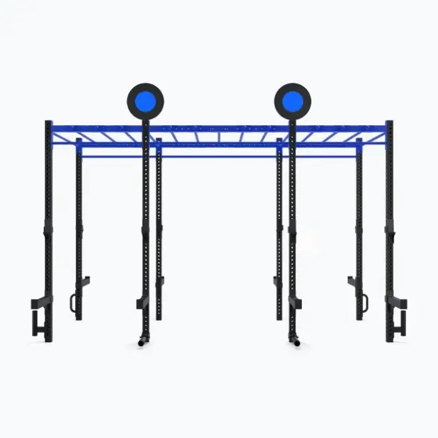 OUTDOOR 14' DOUBLE-SIDED FREESTANDING MONKEY BAR RIG